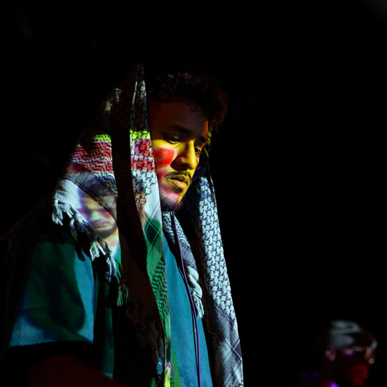 Portrait of Kay Jay in stage light